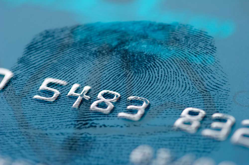 Credit card fingerprint